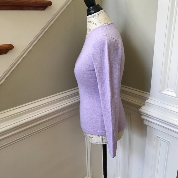 Charlotte Brody Perfect Crew Neck Sweater Womens XS Purple Long Sleeve Pullover - Picture 8 of 12